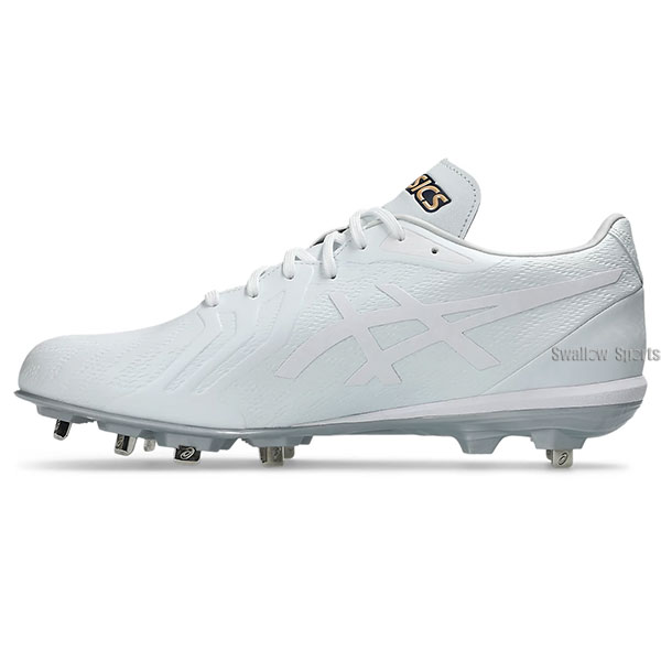 野球 スパイク アシックス 金具 白スパイク 幅広 ワイド 高校野球対応