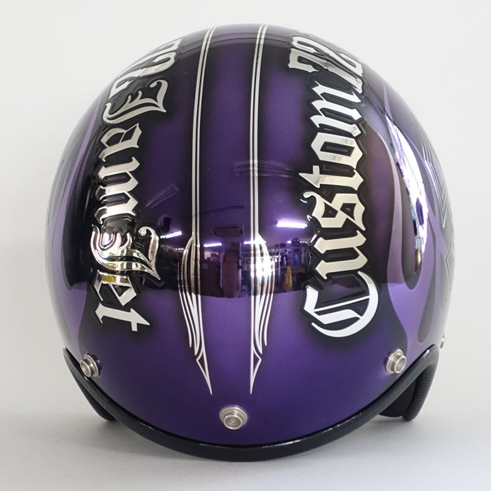 IP-1007 New クロス メッキベースパープル | ジェットヘルメット