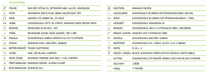 キャノンデール BADBOY SOLO HEADSHOCK(バッドボーイ ソロ ヘッド