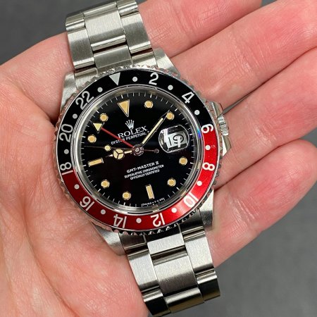 ロレックス GMTマスターII Ref.16760 赤/黒ベゼル ヴィンテージ 218069