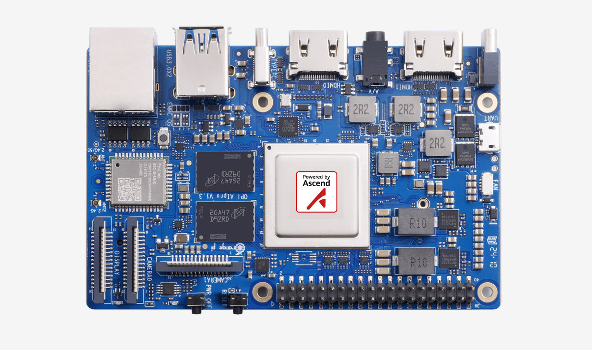 Orange Pi AIPro (8T) SBC features a 8 TOPS Huawei Ascend AI SoC