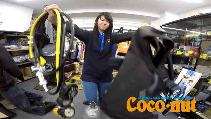 ダイビング器材セッティング