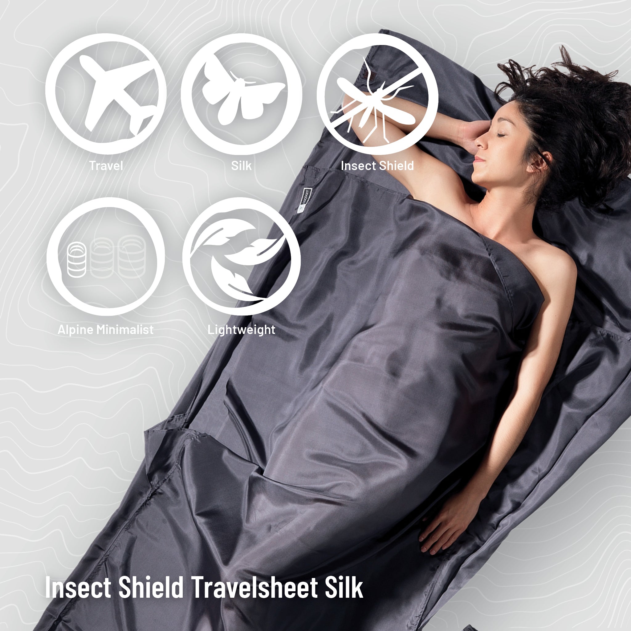 Insect Shield Silk Sleeping Bag Liner | Cocoon – COCOON