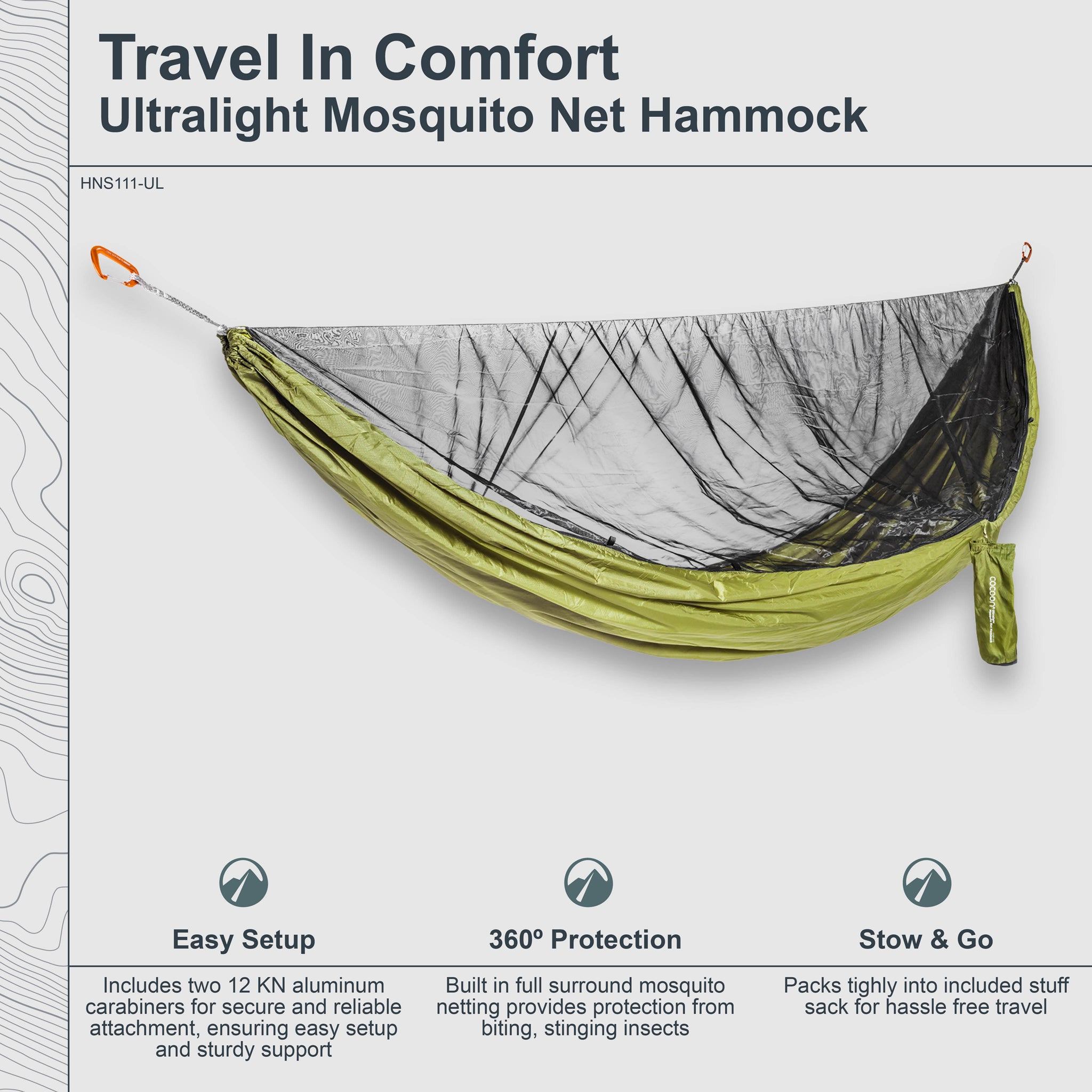 Hammock with Mosquito Net | Ultralight | COCOON