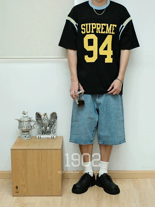 シュプリームコピー SS25 SPLIT S/S FOOTBALL TOP 94ステッチTシャツ