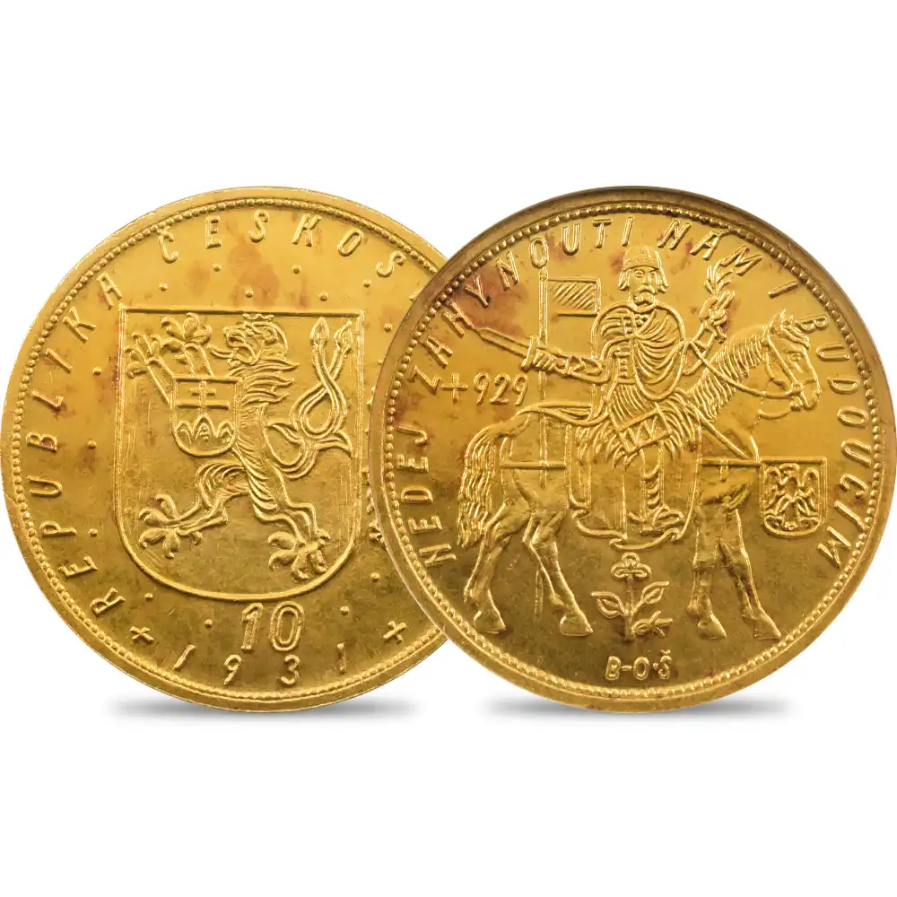 チェコスロバキア 1931 10ドゥカート金貨 NGC MS65 | 英国アンティーク