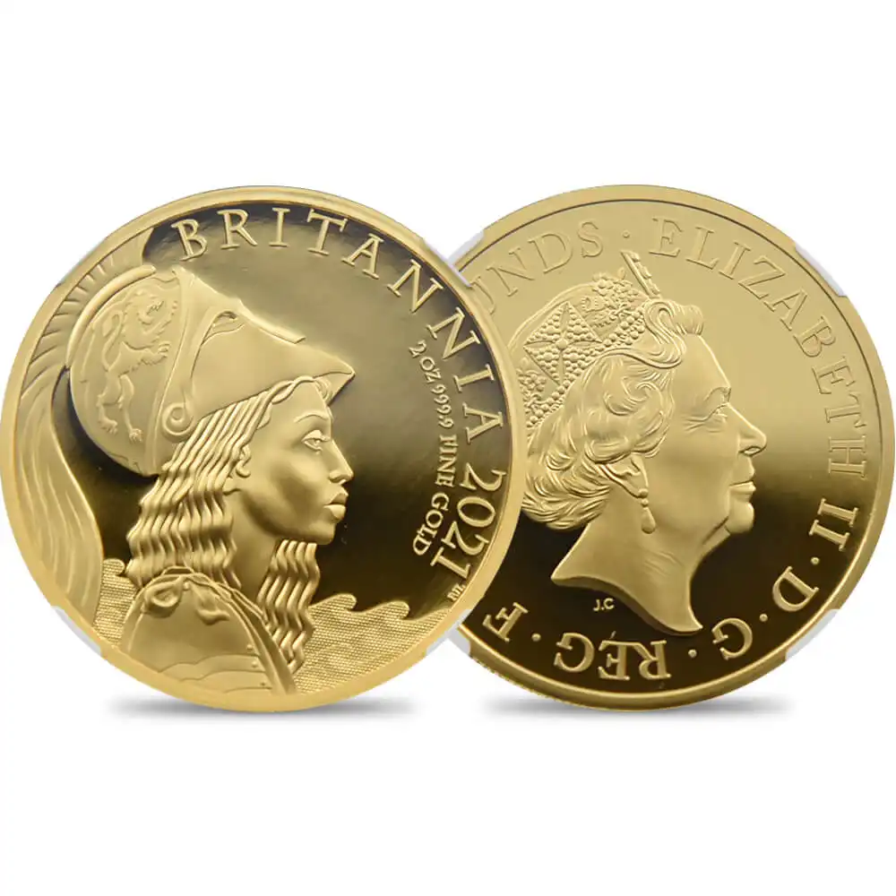2021 エリザベス2世 プレミアムブリタニア 200ポンド2オンス金貨