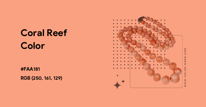 Coral Reef color hex code is #FAA181