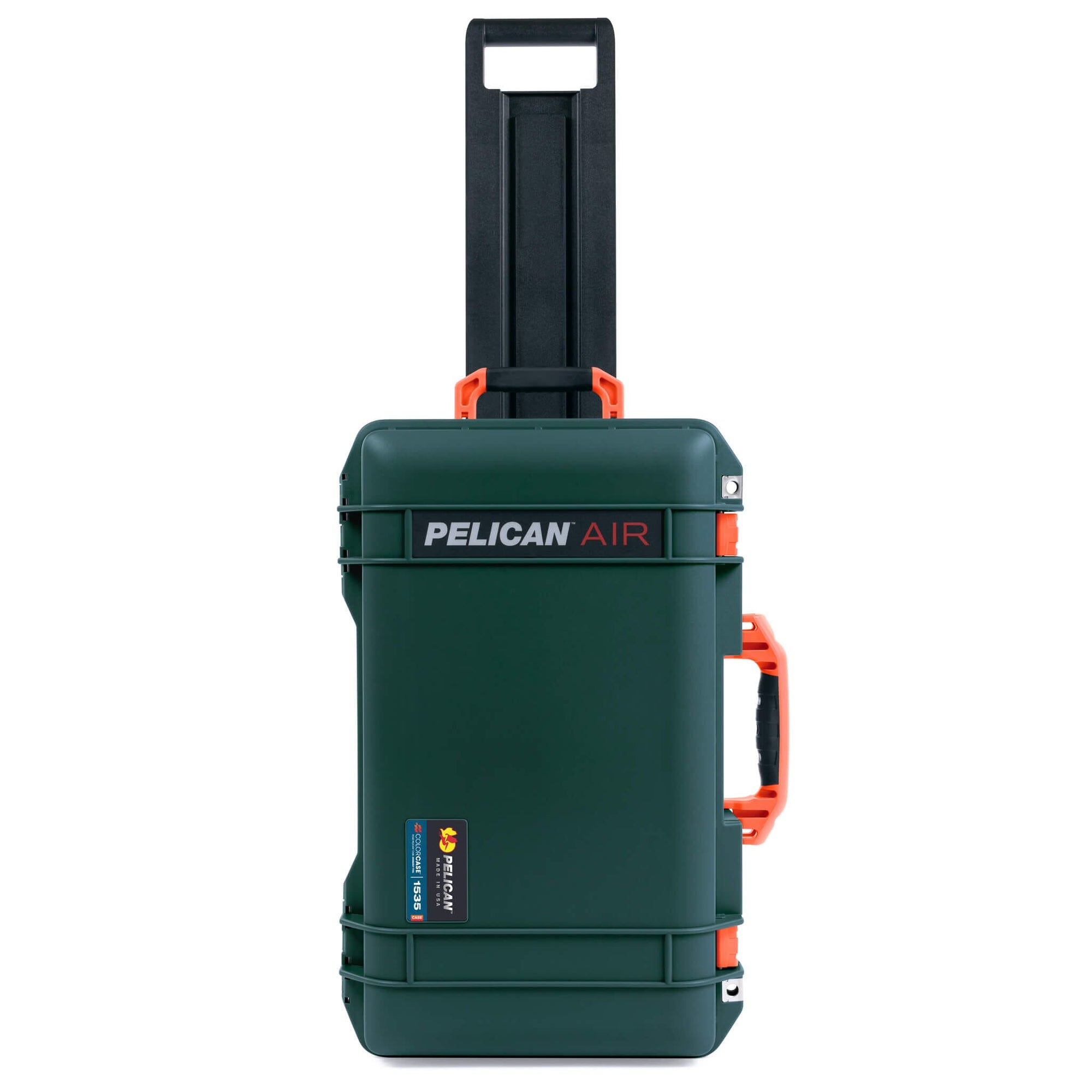Pelican 1535 Air Carry-on Case - Trekking Green & Orange - ColorCase