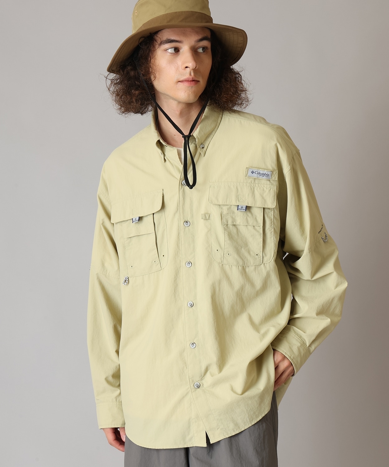 バハマ II ロングスリーブシャツ(XS Serpentine)│コロンビア(Columbia