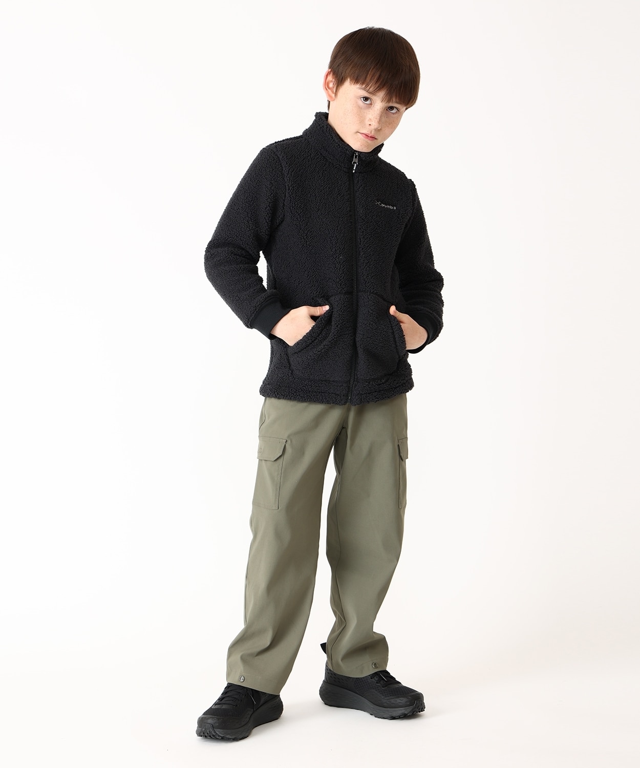 ラギットリッジIIシェルパフルジップ(XXS Black)│コロンビア(Columbia