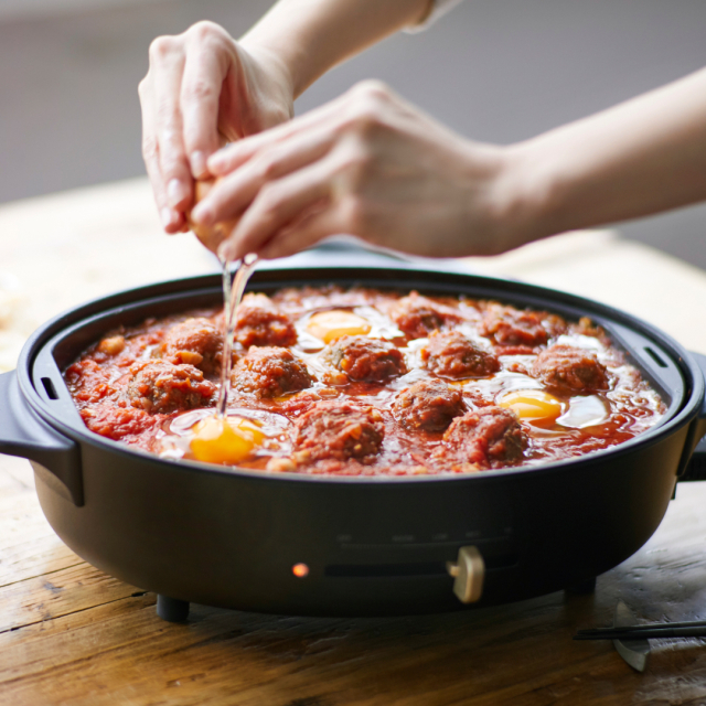 BRUNO(ブルーノ)オーバルホットプレート ブラック[BOE053-BK] [CONCENT