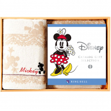 ディズニー カタログギフト(HAPPYコース)+バスタオルセット [CONCENT