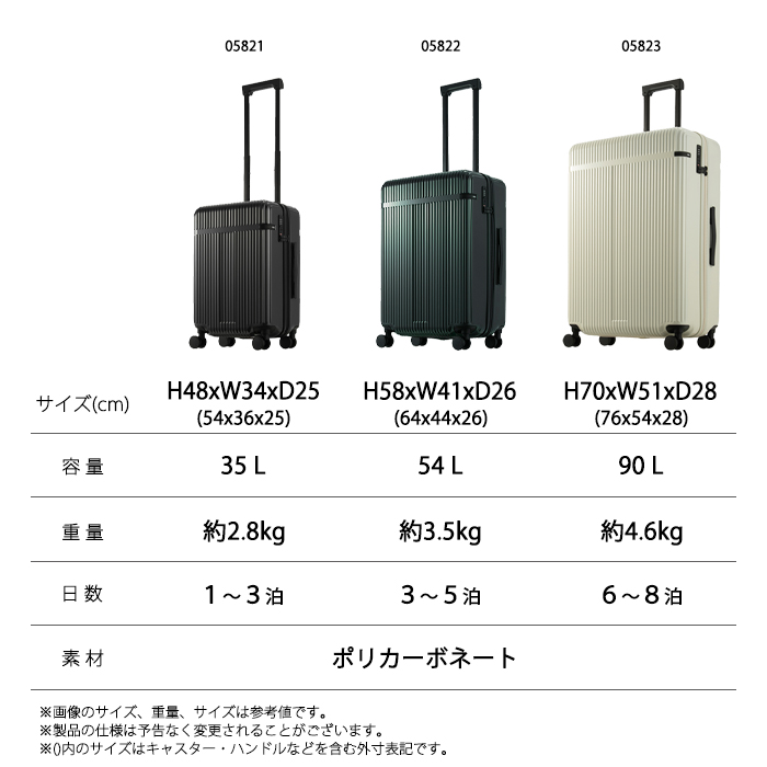 ace. TOKYO リエント－Z 90L キャリーケース スーツケース 05763 旅行