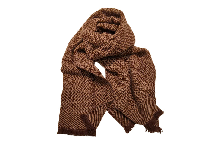 Opus マフラー◇ミックスカラー◇ブラウン×キャメル《カシミヤ