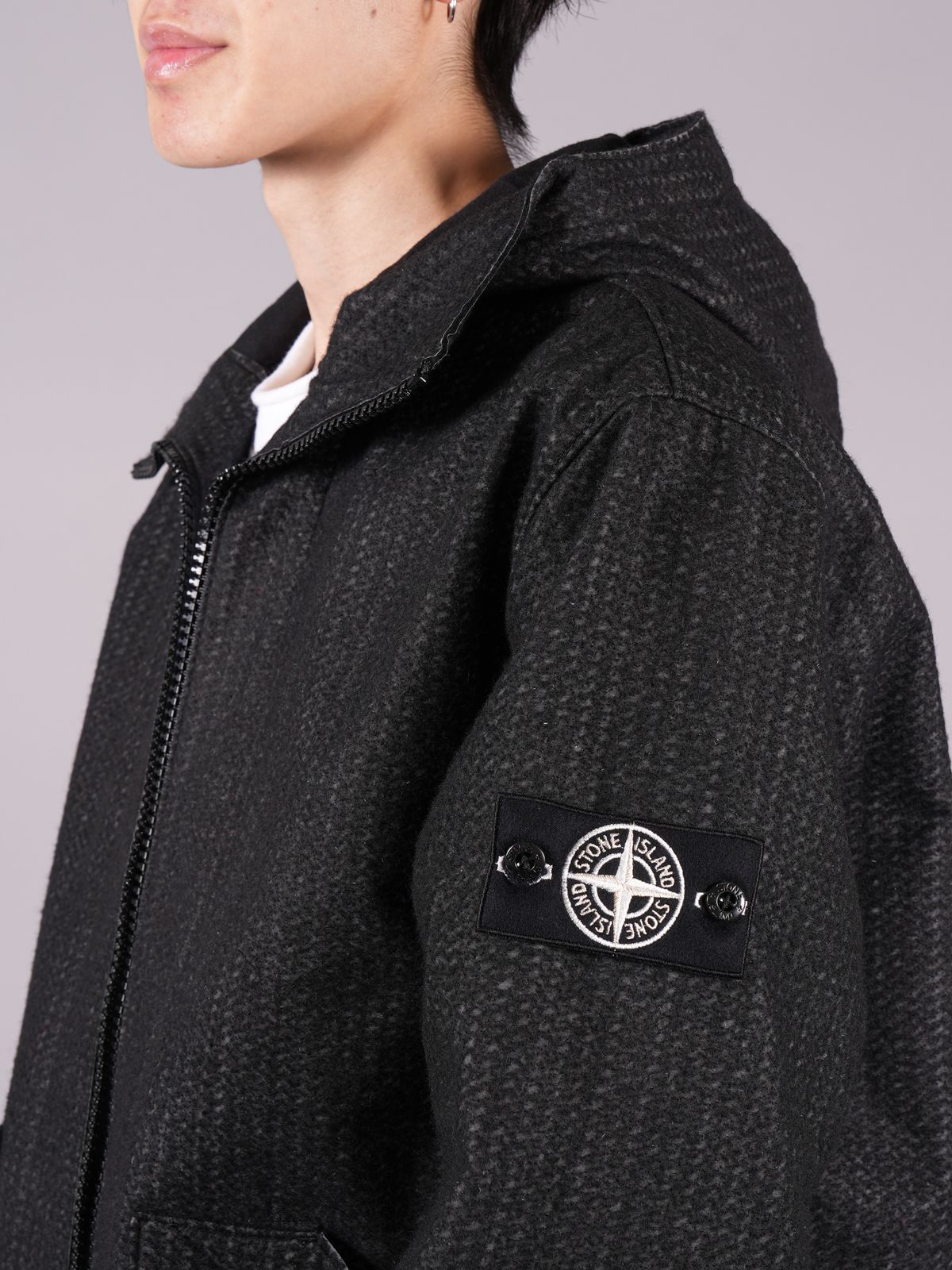 STONE ISLAND - 【ラスト1点】 Needle Punched Reflective Jacket