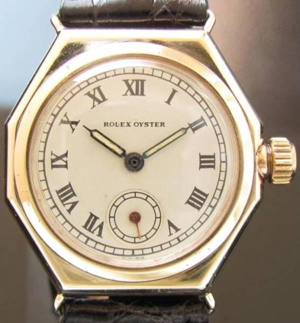 幻 1927年の奇跡☆ロレックス オクタゴン8角形☆Cal.710☆9金無垢