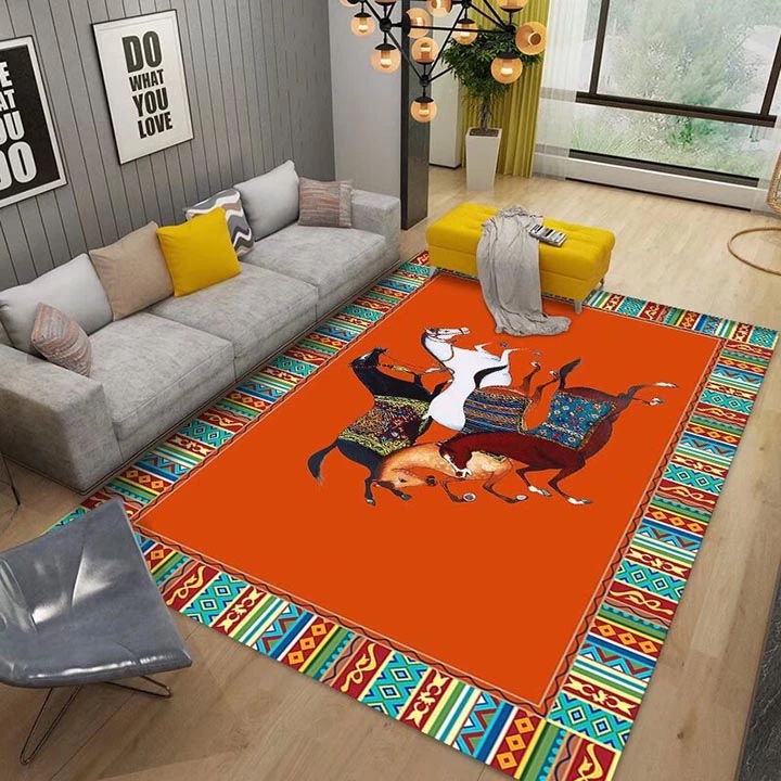 Hermes玄関マット韓国 売れ筋 エルメス 絨毯 カーペット 長方形 浴室