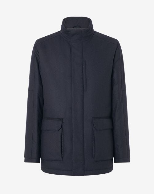 Men's eco-friendly technical fabric field jacket | Corneliani
