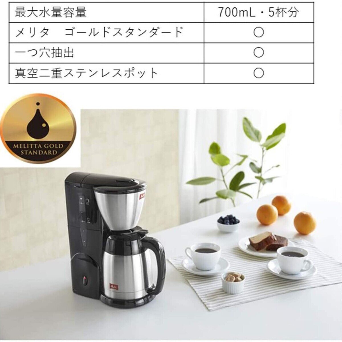 メリタ フィルターコーヒーメーカー ノア SKT54-1-B | Costco Japan