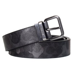 COACH】コーチ 迷彩 カモフラ ジャガード レザー キャップ 帽子