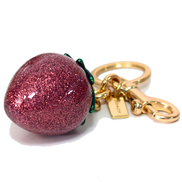 COACH】コーチ レジン ストロベリー イチゴ モチーフ グリッター ラメ