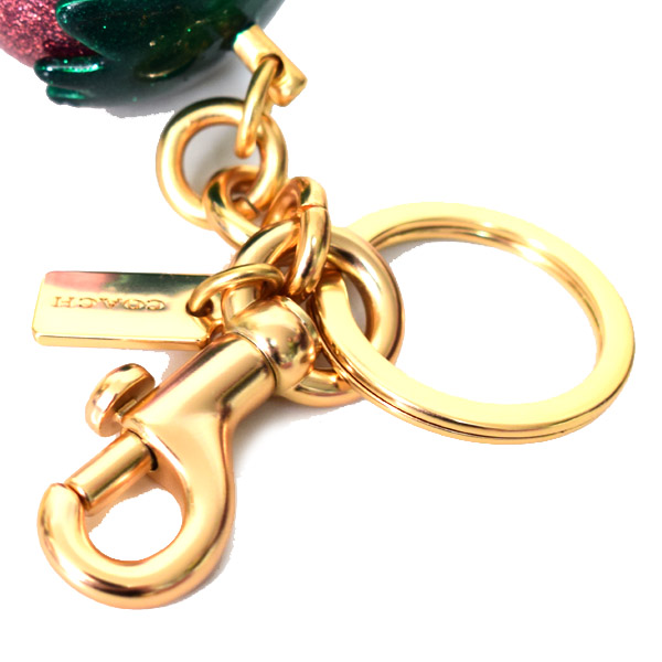 COACH】コーチ レジン ストロベリー イチゴ モチーフ グリッター ラメ