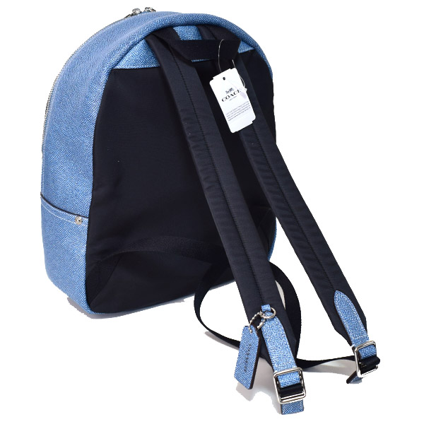 COACH】コーチ クロスグレイン レザー ミディアム チャーリー リュック