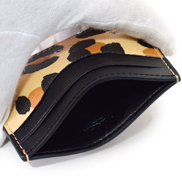 COACH】コーチ コーティングキャンバス スムースレザー アニマル