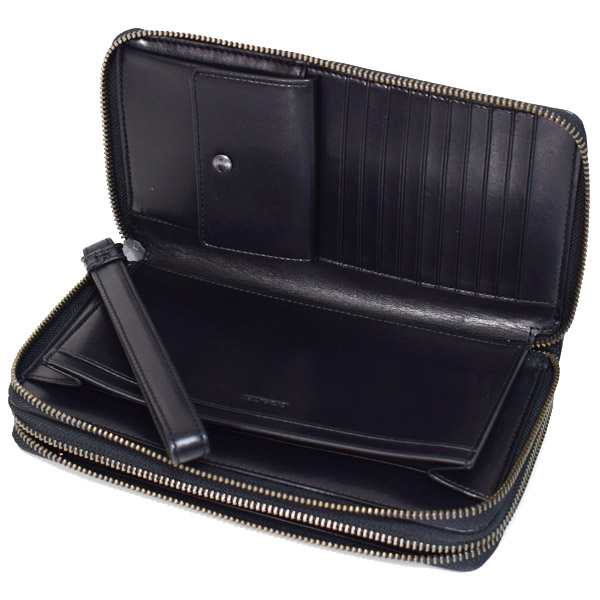 COACH】コーチ メンズ カーフレザー シグネチャー ダブル ジップ