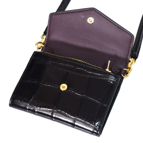 COACH】コーチ ショルダーバッグ クロコダイル エンボスドレザー ミニ