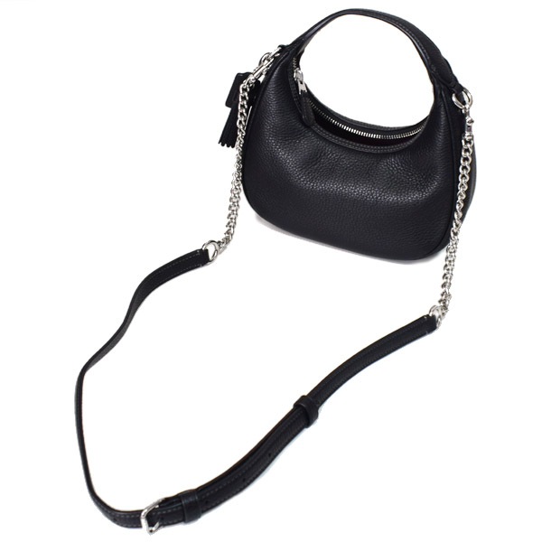 COACH】コーチ バッグ ペブルレザー カルメン ミニ ロゴ 2way チェーン