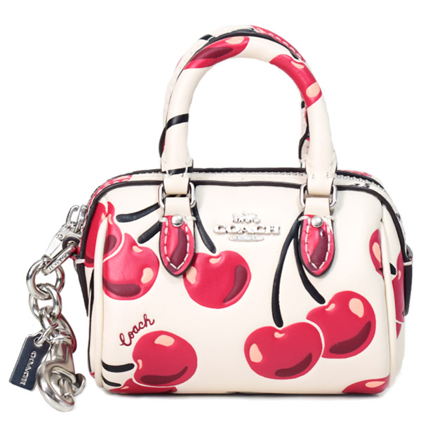COACH】コーチ キーホルダー さくらんぼ チェリー レザー ミニ