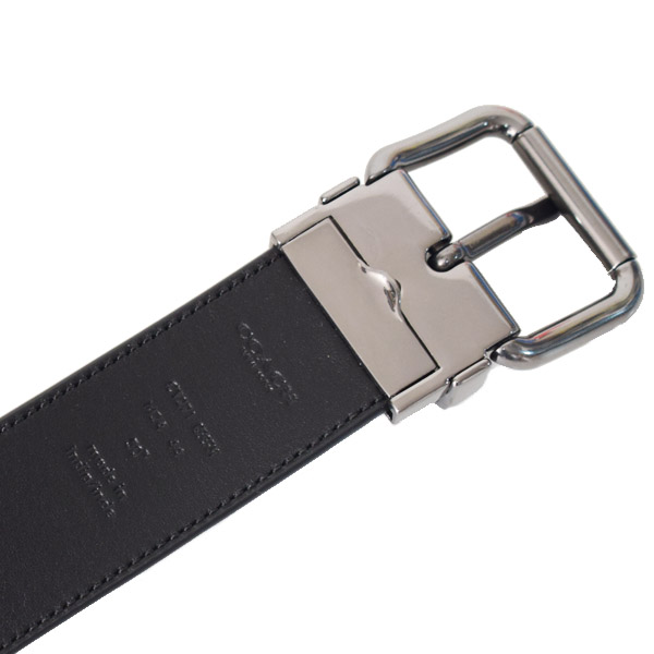 COACH】コーチ ベルト メンズ 迷彩柄 コーティングキャンバス レザー