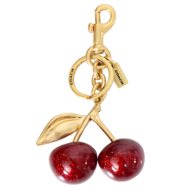 COACH】コーチ キーホルダー レジン メタル チェリー さくらんぼ