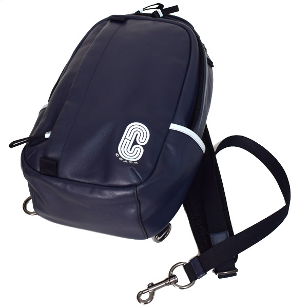 COACH】コーチ メンズ スムースカーフレザー リフレクティブレザー