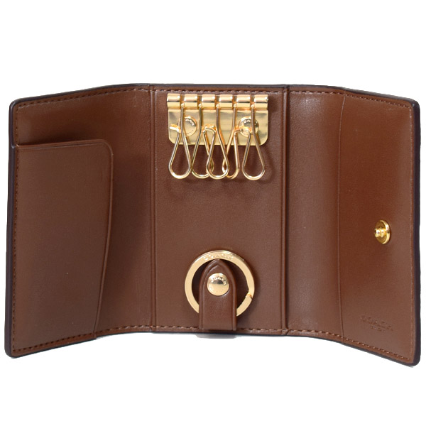 COACH】コーチ コーティングキャンバス シグネチャー5連 リング