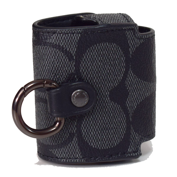 COACH】コーチ コーティングキャンバス カーフレザー シグネチャー