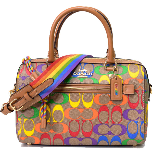 COACH】コーチ コーティングキャンバス スムースレザー シグネチャー