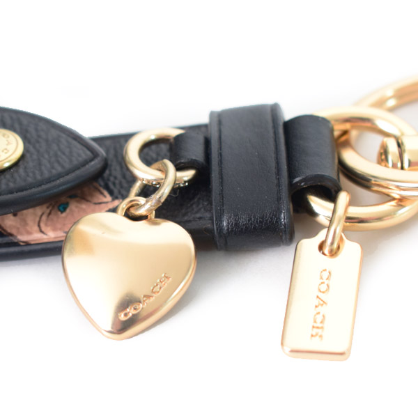 COACH】コーチ コーティングキャンバス スムースレザー キャット 猫