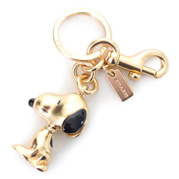 COACH】コーチ キーホルダー プレーテッドメタル ピーナッツ コラボ