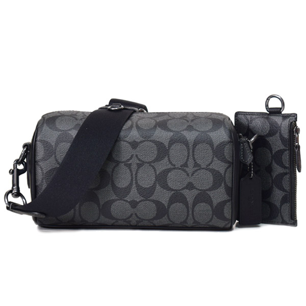 COACH】コーチ コーティングキャンバス レザー シグネチャー アクセル