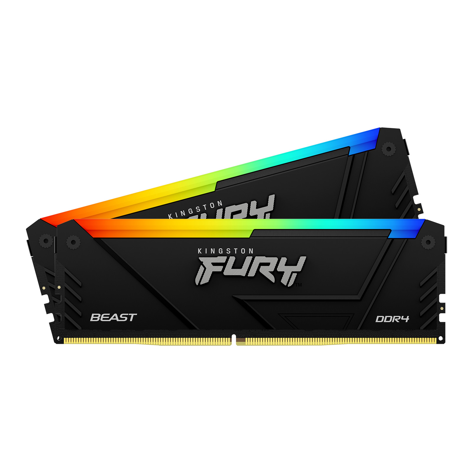 Kingston FURY Beast RGB 32GB DDR4 Desktop Memory Kit in Black, 2 x