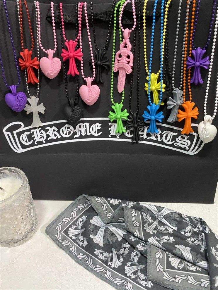 クロムハーツ 2025新作 ラバーネックレス クロス Chrome Hearts CHROME