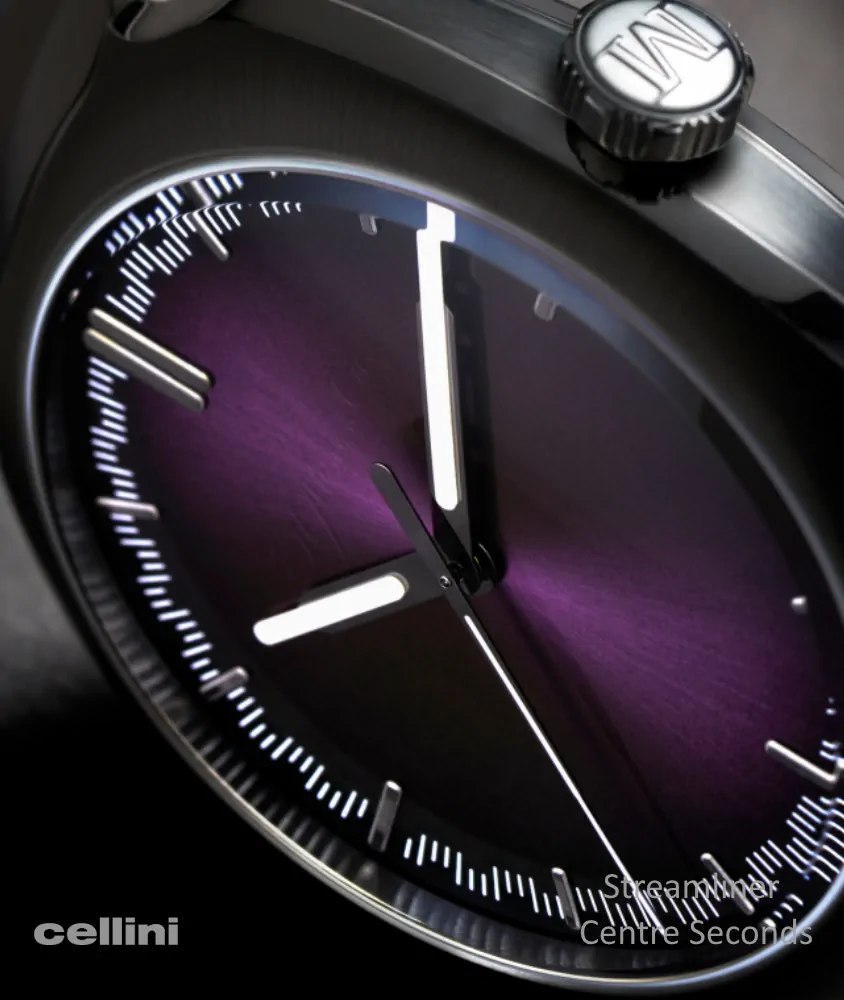 H.Moser-Streamliner Center Seconds Purple Haze -Cellini Jewelers