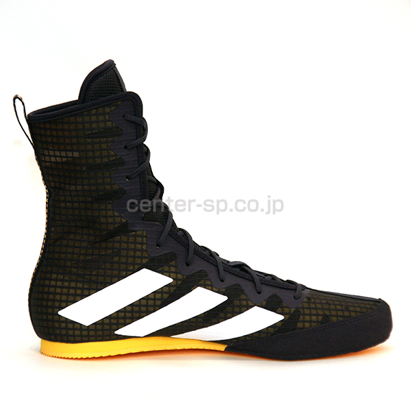 adidas ボクシングシューズ BOX HOG 4 (黒×白・黄) / センタースポーツ