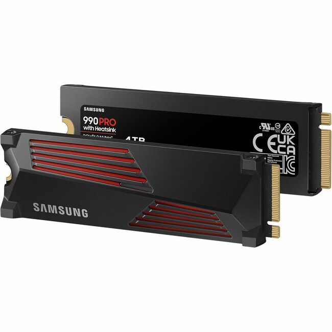 Samsung MZ-V9P4T0CW 990 PRO 4TB PCIe 4.0 NVMe Heatsink Solid State