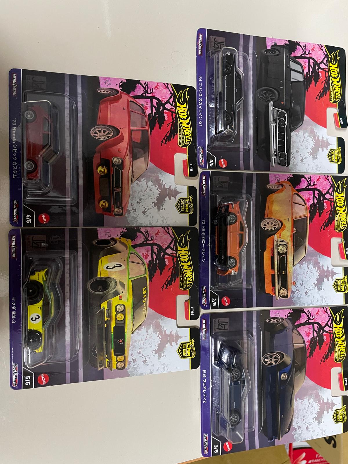 Hot Wheels Premium Car Culture Japan Historic Chase Arabalı Set 5