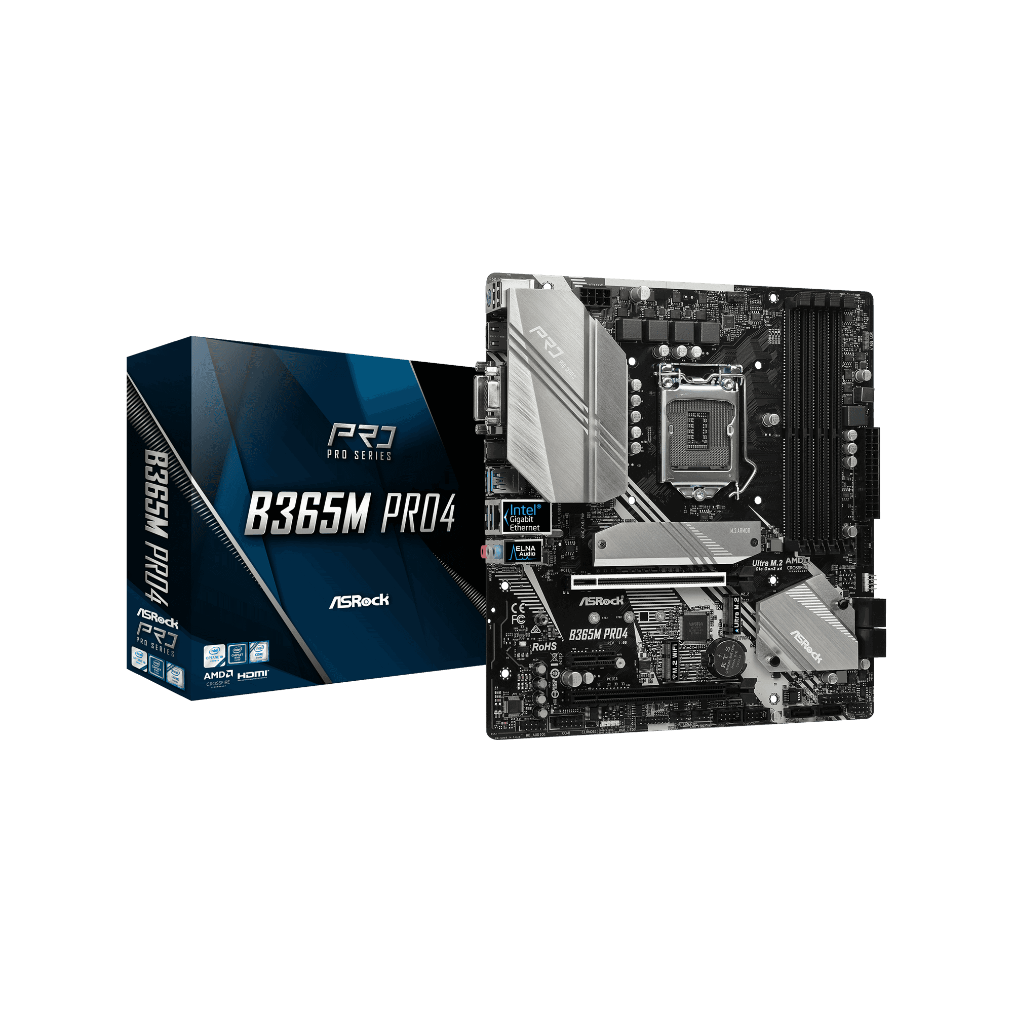 B365M Pro4 | ASRock(アスロック) LGA1151 Intel B365 MicroATX