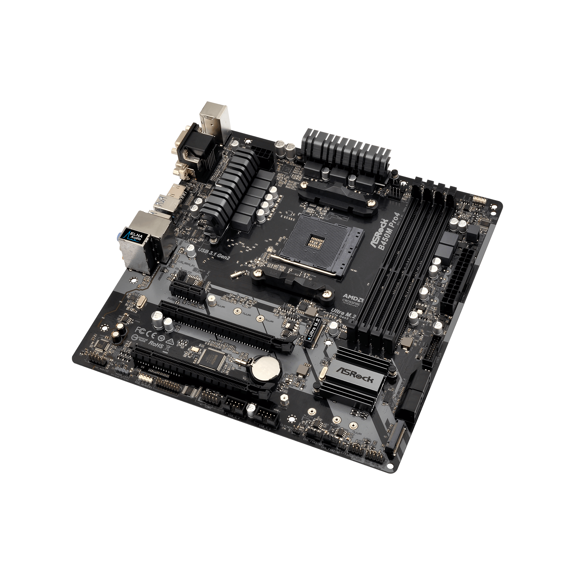 B450M Pro4 | ASRock(アスロック) SocketAM4 AMD B450 MicroATX